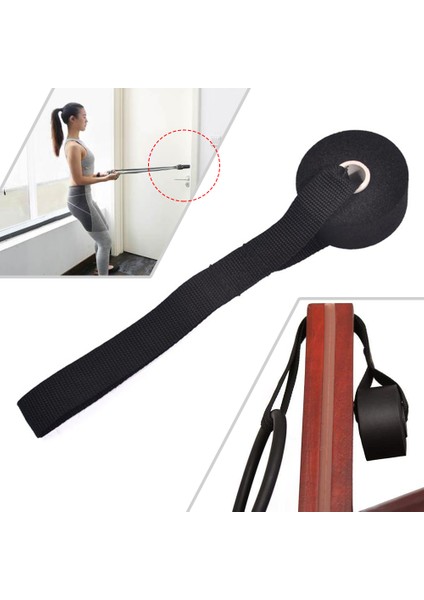 Yeşil Stil Satış Ev Fitness Elastik Egzersiz Eğitimi Kayış Direnç Bandı Üzeri Kapı Çapa Çekme Halatı Kapı Tokası (Yurt Dışından)