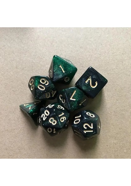 No.7 Tarzı Et Çokyüzlü Zar Çok Renkli Çokyüzlü Oyun Zar For Dungeons And Dragons Dnd Rpg Mtg D4-D20 Masa Oyunu (Yurt Dışından)