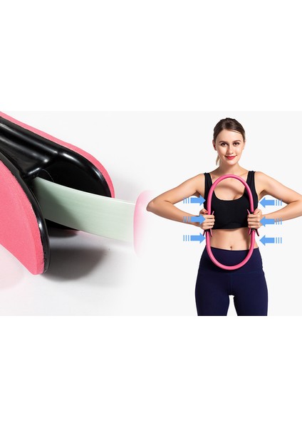 Siyah Stil Yoga Çember Fitness Sihirli Yüzük Kadınlar Profesyonel Eğitim Kas Pilates Daire Ev Spor Salonu Egzersiz Egzersiz Ekipmanları Aksesuarları (Yurt Dışından) indirimleri