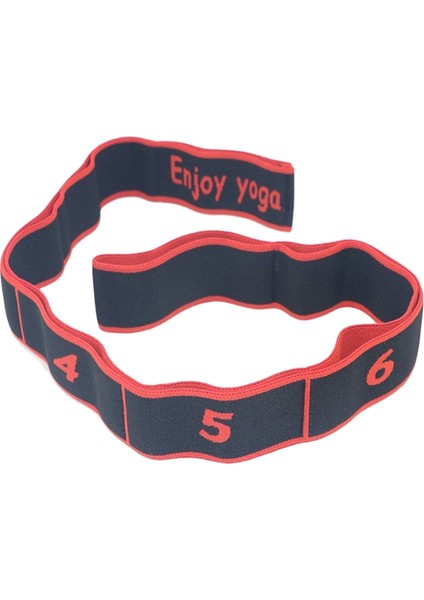 Fildişi Tarzı Yetişkin Yoga Çekme Kayışı Kemer Polyester Lateks Elastik Latin Dansı Streç Bant Döngü Yoga Fitness Egzersiz Direnç Bandı (Yurt Dışından)