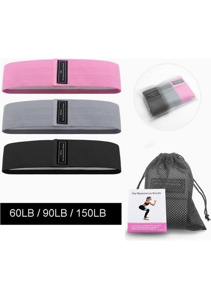 60LBS Stili Direnç Bantları 3 Parça Set Fitness Lastik Bant Genişletici Elastik Bantlar Fitness Egzersiz Bandı Ev Egzersiz Fitness Ekipmanları (Yurt Dışından) indirimleri