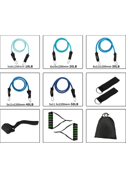 Fcghlgpj H10 Stili Streç Direnç Tüp Bandı Spor Lastik Bant Çekme Halatı Egzersiz Genişletici Eğitim Kapı Çapa Kolu Ayak Bileği Kayışı Aksesuarları (Yurt Dışından) modelleri
