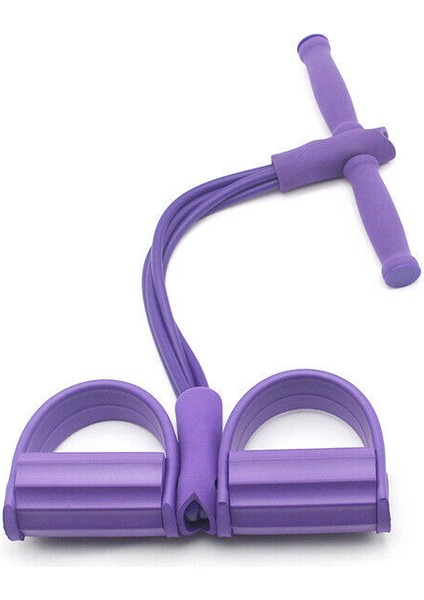 Mor Tarzı Fitness Sakız 4 Tüp Direnç Bantları Lateks Pedal Egzersizi Mekik Çekme Halatı Genişletici Elastik Bantlar Yoga Ekipmanı Pilates Egzersizi (Yurt Dışından)