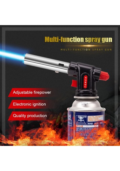 C Stili Gaz Alev Tabancası Blowtorch Pişirme Lehimleme Bütan Kendiliğinden Ateşleme Gaz Brülörü Çakmak Isıtma Kaynak Gaz Brülörü Alevi (Yurt Dışından) fırsatları
