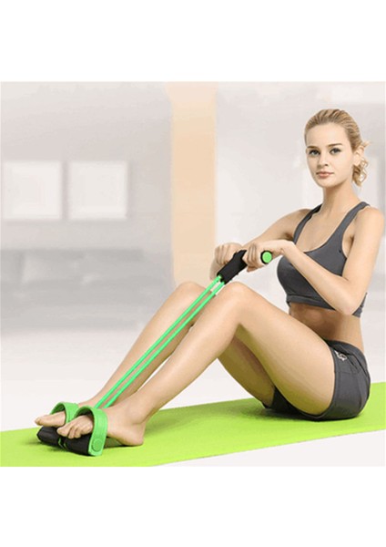 Yeşil Stil Pedal Direnç Bandı Fitness Egzersiz Bantları V-Kaynak Elastik Çekme Halatı Ekipmanları Karın Bel Kol Bacak Streç Eğitimi (Yurt Dışından)