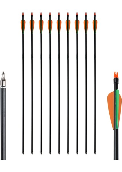 6 Adet Tarzı Huntingdoor Cam Elyaf Avcılık Okları 80CM Çap 8mm Plastik Tüy Çocuk Pratice Okçuluk Için Değiştirilebilir Ok Noktası (Yurt Dışından) modelleri