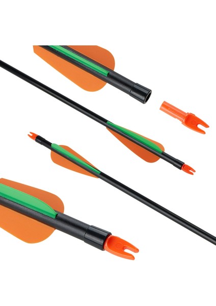 6 Adet Tarzı Huntingdoor Cam Elyaf Avcılık Okları 80CM Çap 8mm Plastik Tüy Çocuk Pratice Okçuluk Için Değiştirilebilir Ok Noktası (Yurt Dışından) indirimleri