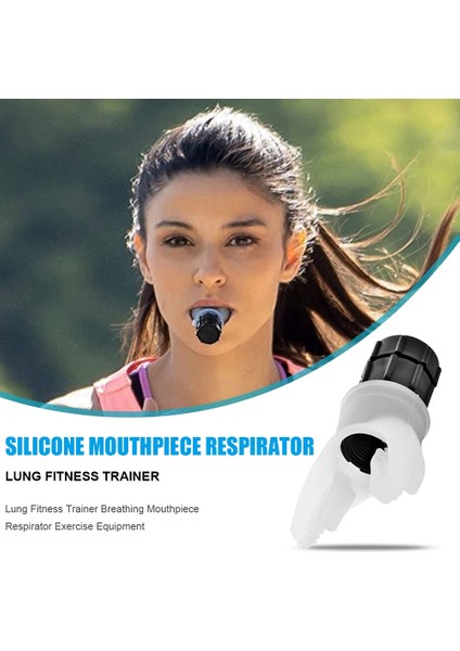 Ev Sağlıklı Dekorasyon Için Fitness Eğitmeni Silikon Solunum Ağızlık Solunum Akciğer Eğitim Ekipmanları (Yurt Dışından)