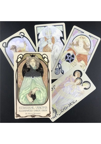 78 Adet TT60 Tarzı Ethereal Visions Işıklı Tarot Kartları Deste Masa Oyunları Fabrika Fiyatında Parti Için (Yurt Dışından) fiyatları