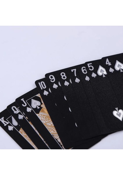 Bir Stil Tarot Lüks 100% Plastik Pvc Karton Oyun Renkli Baskı Casino Oyun Kartları Siyah Poker (Yurt Dışından) modelleri