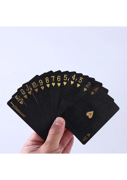 Bir Stil Tarot Lüks 100% Plastik Pvc Karton Oyun Renkli Baskı Casino Oyun Kartları Siyah Poker (Yurt Dışından) fırsatları