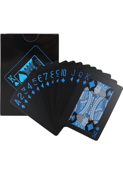 Lacivert Tarzı Vc Poker Suya Dayanıklı Plastik Oyun Kartları Seti Siyah Renkli Poker Kartı Setleri Klasik Sihirli Hileler Aracı Poker Oyunları (Yurt Dışından) modelleri