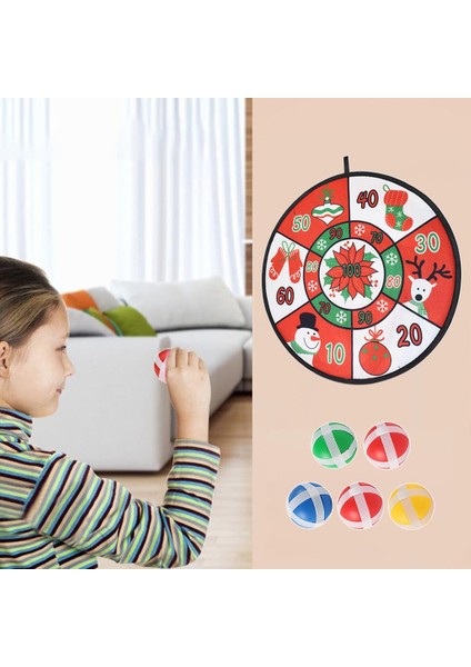 Toplar 3.4cm Tarzı Lastic Dart Oyunları Çocuklar Için Yapışkan Top Dart Tahtası Oyunu Toss Oyuncaklar Dart Tahtası Oyun Seti (Yurt Dışından)