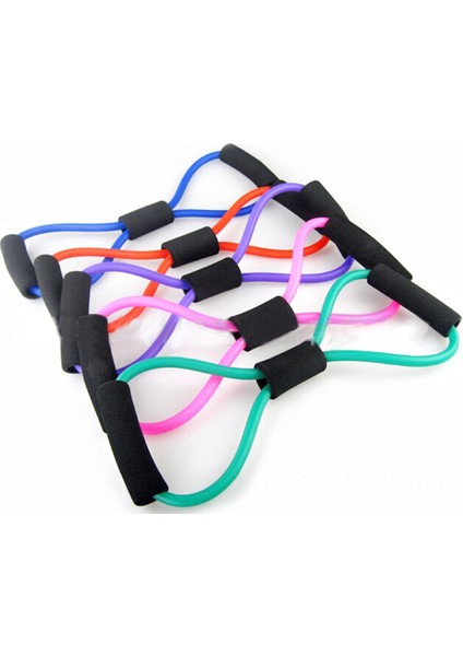 8 Kelime Tipi Direnç Bandı Göğüs Fitness Yoga Pilates Çekme Halatları Tüp Kauçuk Kas Eğitimi Egzersiz Streç Yoga Ekipmanları (Yurt Dışından)