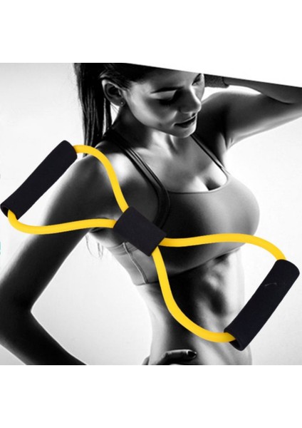 8 Kelime Tipi Direnç Bandı Göğüs Fitness Yoga Pilates Çekme Halatları Tüp Kauçuk Kas Eğitimi Egzersiz Streç Yoga Ekipmanları (Yurt Dışından) fiyatları