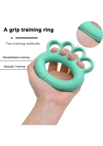 Yeşil 40 Lb Tarzı Tpr Parmak Kavrama Eğitmeni El Sapları Parmak Genişletme Genişletici Uygulama Tutma Halkası Ev El Rehabilitasyon Halkası (Yurt Dışından) modelleri