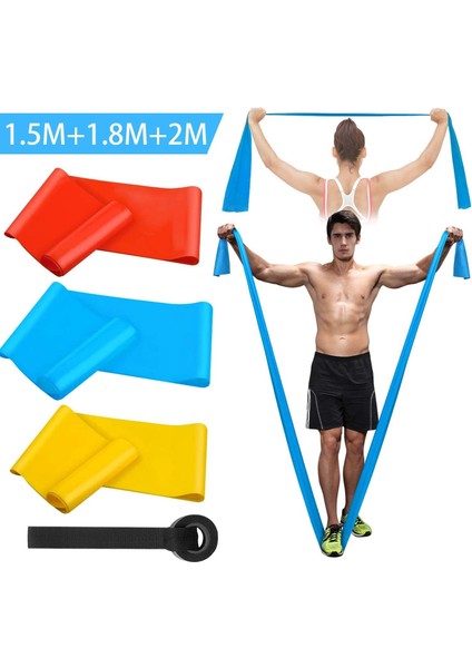 4 Adet-Set Tarzı Elastik Fitness Bandı Direnç Bantları Elastik Fitness Bantları Yoga Pilates Crossfit Kas Germe Egzersiz Ekipmanı (Yurt Dışından)