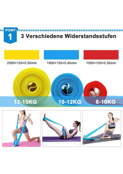4 Adet-Set Tarzı Elastik Fitness Bandı Direnç Bantları Elastik Fitness Bantları Yoga Pilates Crossfit Kas Germe Egzersiz Ekipmanı (Yurt Dışından)