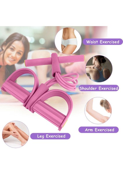 Mavi Stil 1 Adet Elastik Çekme Halatları Pedal Karın Egzersiz Göbek Direnç Bandı Ev Spor Fitness Eğitimi Elastik Bant Supplie H2P7 (Yurt Dışından)