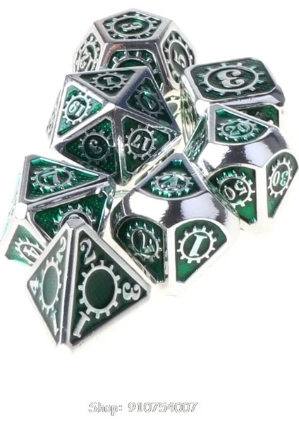 As Picture Shows Steampunk Tarzı Metal Zar Seti, Metalik Rol Yapma Dnd Oyunu D&d Zar, D&d Game Için Metal Kasalı Rol D Dropship (Yurt Dışından) indirimleri