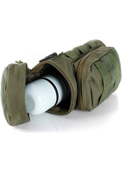 Gri Tarzı 1 Adet Açık Taktik Askeri Naylon Su Şişesi Çantası Molle Su Isıtıcısı Bel Çantası Kılıfı Açık Avcılık Yürüyüş Bel Su Isıtıcısı Kılıfı Çanta (Yurt Dışından)