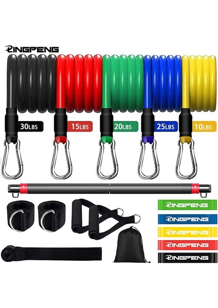 11 Parça Erkek Plus Set Stili Tam Vücut Egzersizi Taşınabilir Hepsi Bir Arada Fitness Bar Seti Güç Egzersizleri Ekipmanları Pilates Egzersiz Direnç Bandı Ev Spor Salonu (Yurt Dışından) fırsatları