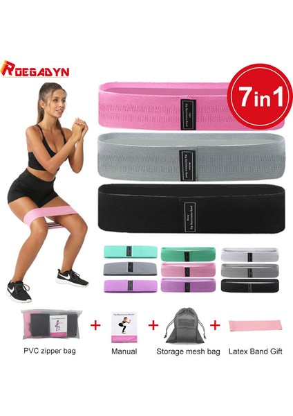 2 Adet Bir Stil Ayarla Oem Kalça Bacak Eğitimi Kauçuk Fitness Direnç Bantları Ganimet Kumaş Direnç Bantları Spor Için Elastik Bant Seti (Yurt Dışından)