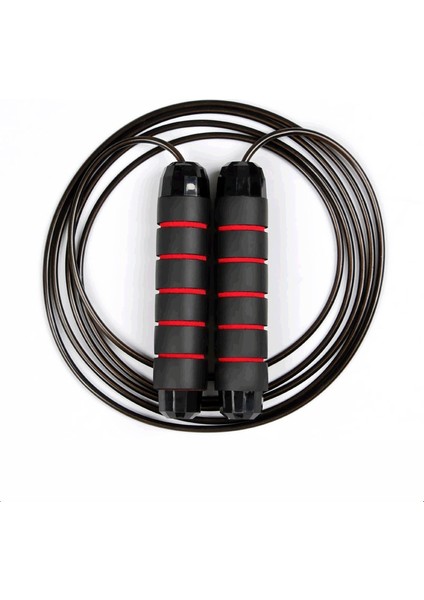 Siyah Kırmızı Stil Fitness Ip Atlama Ipi Ayarlanabilir Ip Atlama Ipi Tel Rulman Ip Atlama Ipi Doğa Sporları Eğitimi Ekipmanları (Yurt Dışından)