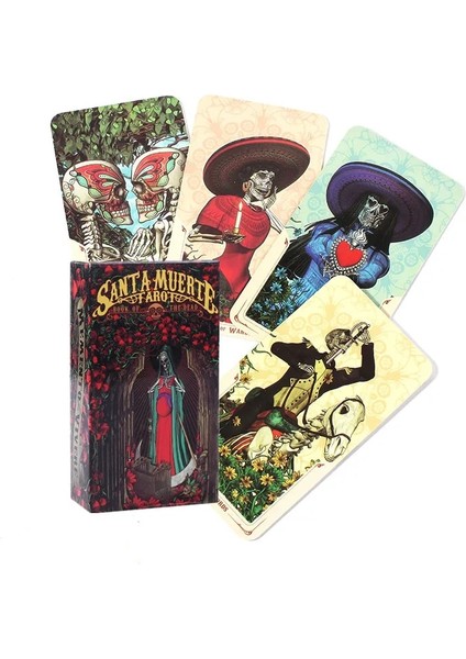 78 Adet TT05 Tarzı Santa Muerte Tarot Destesi Ölü Kartların Destesi Destesi Tarot Oracle Kartları Oyunu (Yurt Dışından) fiyatları