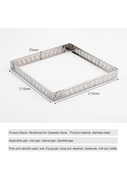 No.1 Tarzı Katlanabilir Soba Ön Cam Dış Mekan Pişirme Gaz Sobası Rüzgar Kalkanı Ookware Windbreak Yangından Kurtaran Kamp Ekipmanları Yürüyüş (Yurt Dışından) fırsatları