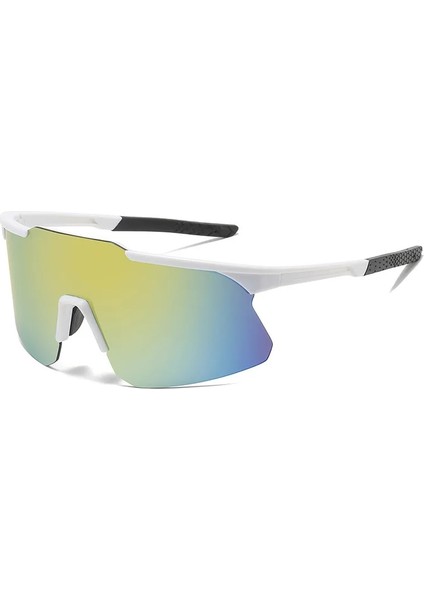 No.7 Tarzı Trendy Erkekler Bisiklet Gözlükleri Kadın Güneş Gözlüğü Gözlük Doğa Sporları Koşu Güneş Gözlüğü Binicilik Ekipmanları Очки Oculos (Yurt Dışından) modelleri