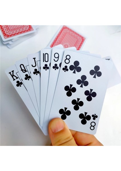 666 Mavi Stil 100% Pvc Yeni Desen Plastik Su Geçirmez Yetişkin Iskambil Kartları Oyunu Poker Kartları Masa Oyunları 58*88MM Kartlar (Yurt Dışından) fırsatları