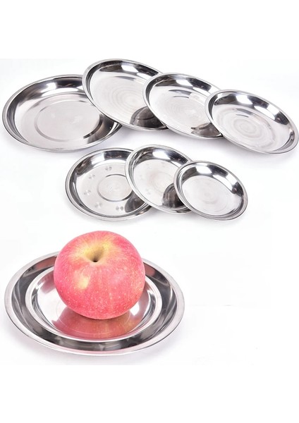 16CM Tarzı Amping cm Dia Paslanmaz Çelik Sofra Yemek Tabağı Yemek Kabı Şükran Günü (Yurt Dışından) indirimleri