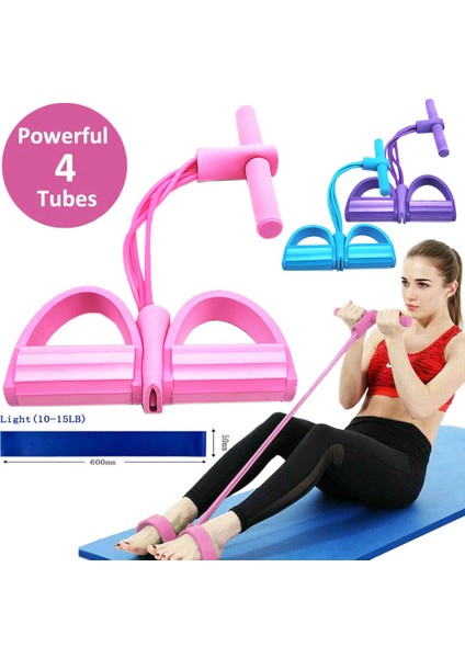 Kırmızı Stil Pedal Yaylı Itici Fitness Elastik Çekme Halatları Egzersiz Yoga Wushu Vücut Geliştirme Göbek Direnci Ekipmanları Ev Jimnastik Sporları (Yurt Dışından) fiyatları