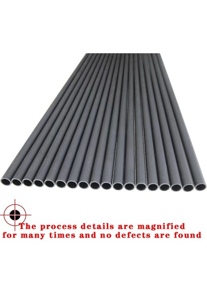 24 Adet Tarzı 7.m Okçuluk Saf Karbon Ok Mili Kıç Tüpleri Avcılık Atış Uygulaması Için Id Od Ok (Yurt Dışından)