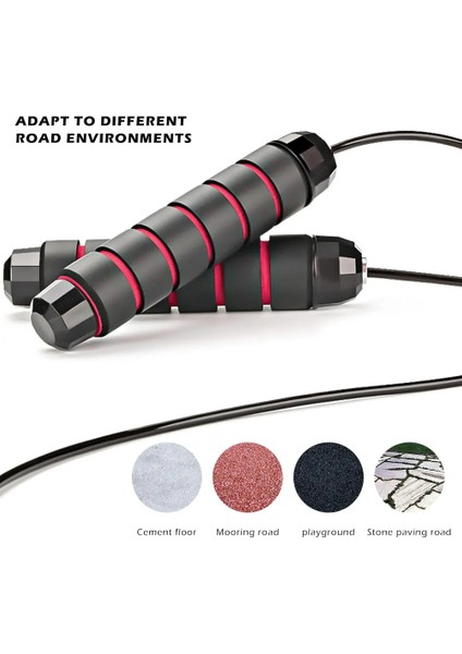 Siyah Siyah Stil Rulman Atlama Ipi Eğitimi Ayarlanabilir Ip Atlama Hızı Crossfit Egzersiz ve Fitnescuerda Para Saltar Profesyonel Unisex (Yurt Dışından) fırsatları