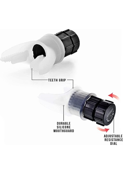 Solunum Eğitmeni Solunum Fitness Ekipmanları Egzersiz Ev Sağlıklı Için Akciğer Yüz Ağızlığı (Yurt Dışından) modelleri