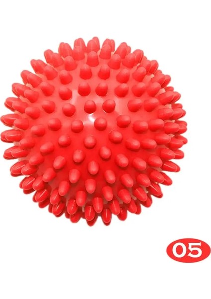 Kırmızı Stil Pvc Dikenli Masaj Topu Tetik Noktası Spor Fitness El Ayak Ağrısı Fitness Aksesuarları Kas Relax Top 5 Renk (Yurt Dışından)