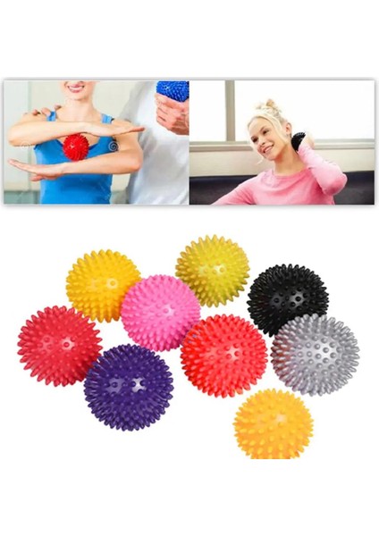 Kırmızı Stil Pvc Dikenli Masaj Topu Tetik Noktası Spor Fitness El Ayak Ağrısı Fitness Aksesuarları Kas Relax Top 5 Renk (Yurt Dışından) fiyatları