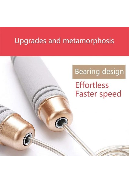 Gül Altın Tarzı Atlama Ipleri Ağırlıklı Hızlı Hızlı Çelik Tel Ip Atlama Ipleri Çocuklar ve Yetişkinler Için Crossfit Egzersiz Boks Mma Gym Fitness Antrenmanı (Yurt Dışından) fiyatları