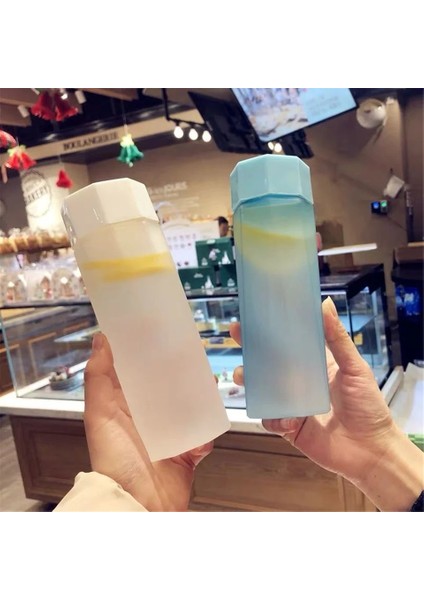 C7-380ML Stili 380ML Portable Frosted Water Cup With Rope Leak-Proof Plastic Outdoor Sports Travel Hiking Water Bottle Student Drink Bottle (Yurt Dışından) modelleri