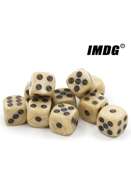 Ack Akrilik Fildişi Zar Yuvarlak Eğlence Parti Küpleri Mahjong Aksesuar Zar (Yurt Dışından)