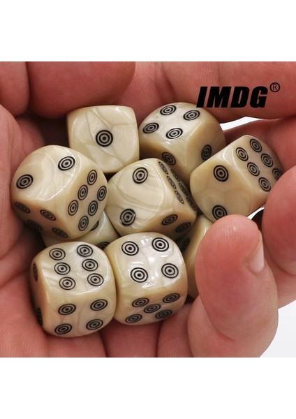Ack Akrilik Fildişi Zar Yuvarlak Eğlence Parti Küpleri Mahjong Aksesuar Zar (Yurt Dışından) fiyatları