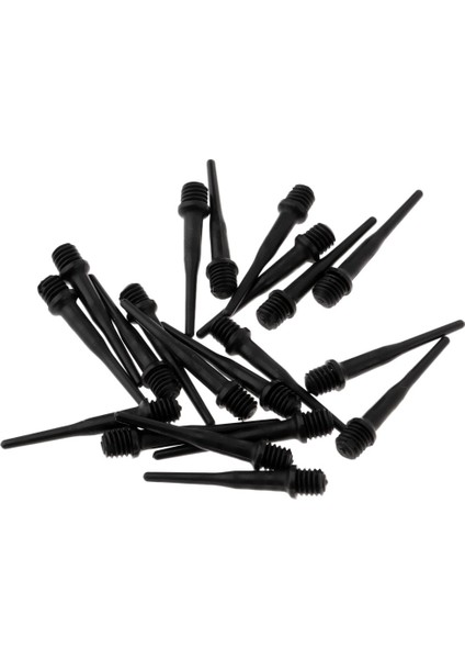 25 mm Siyah Stil 20 Parça Dart Yumuşak Ipuçları Naylon Noktaları Oyun Parçaları Electrooft Dart Tahtası Dart Milleri Uçuşları Için Yedek Aksesuarlar (Yurt Dışından)
