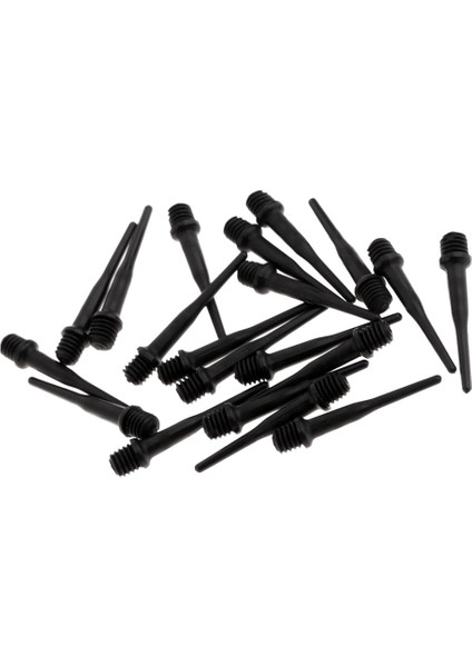 25 mm Siyah Stil 20 Parça Dart Yumuşak Ipuçları Naylon Noktaları Oyun Parçaları Electrooft Dart Tahtası Dart Milleri Uçuşları Için Yedek Aksesuarlar (Yurt Dışından)