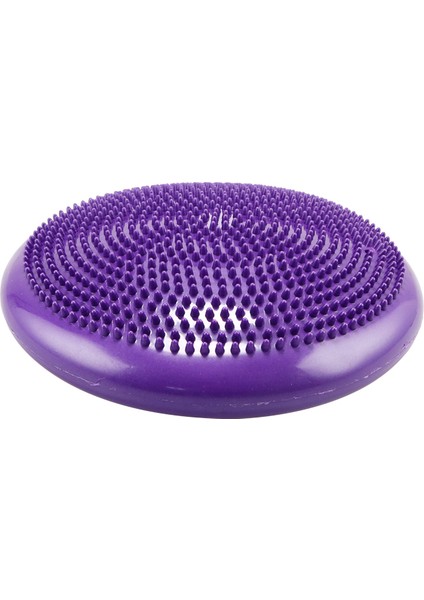 Mor Tarzı cm Şişme Yoga Masaj Topu Dayanıklı Evrensel Spor Salonu Fitness Yoga Wobble Stabilite Denge Diski Masaj Minderi Mat (Yurt Dışından)