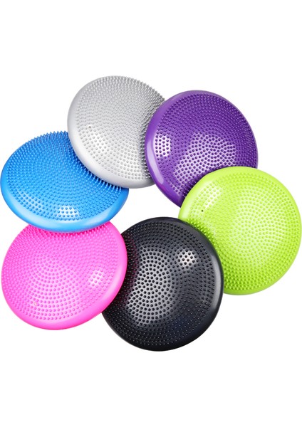 Mor Tarzı cm Şişme Yoga Masaj Topu Dayanıklı Evrensel Spor Salonu Fitness Yoga Wobble Stabilite Denge Diski Masaj Minderi Mat (Yurt Dışından) indirimleri