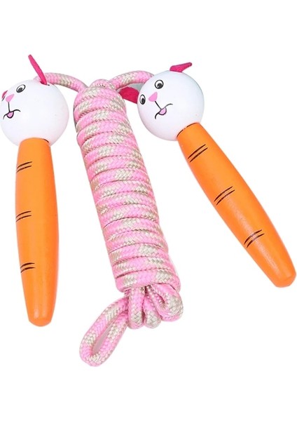 Bir Stil Atlama Ipi Çocuklar, Erkekler ve Kızlar Için Ahşap Saplı 7ft Ayarlanabilir Pamuklu Ip Atlama Ipi Fitness Açık Egzersiz O11 21 (Yurt Dışından)