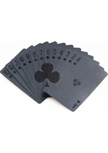 Sarı Stil Plastic Playing Cards Waterproof Golden Poker Black Collection Black Diamond Poker Cards Hot Gift Standard Playing Cards (Yurt Dışından) fırsatları