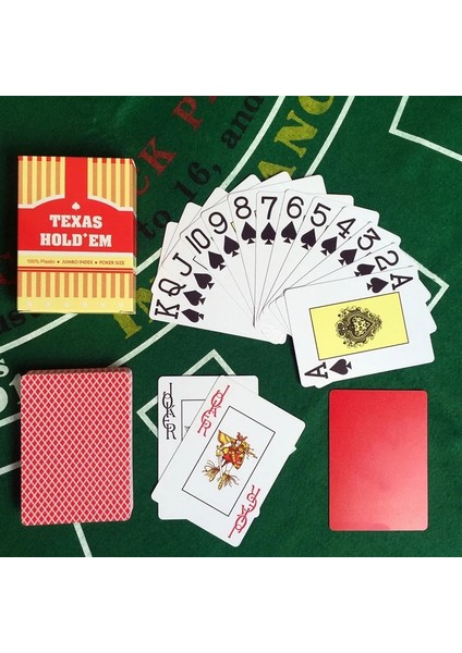 Mavi Stil Easytoday ve Pvc Oyun Kartları Kırmızı ve Mavi Bakara Texas Holdem Su Geçirmez Buzlanma Plastik Poker Oyunları 2.48*3.46 Inç (Yurt Dışından) fiyatları